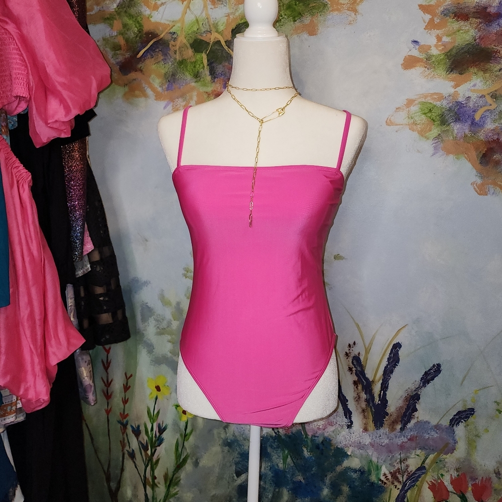 Relleciga Barbie Neon Rose Pink One Piece